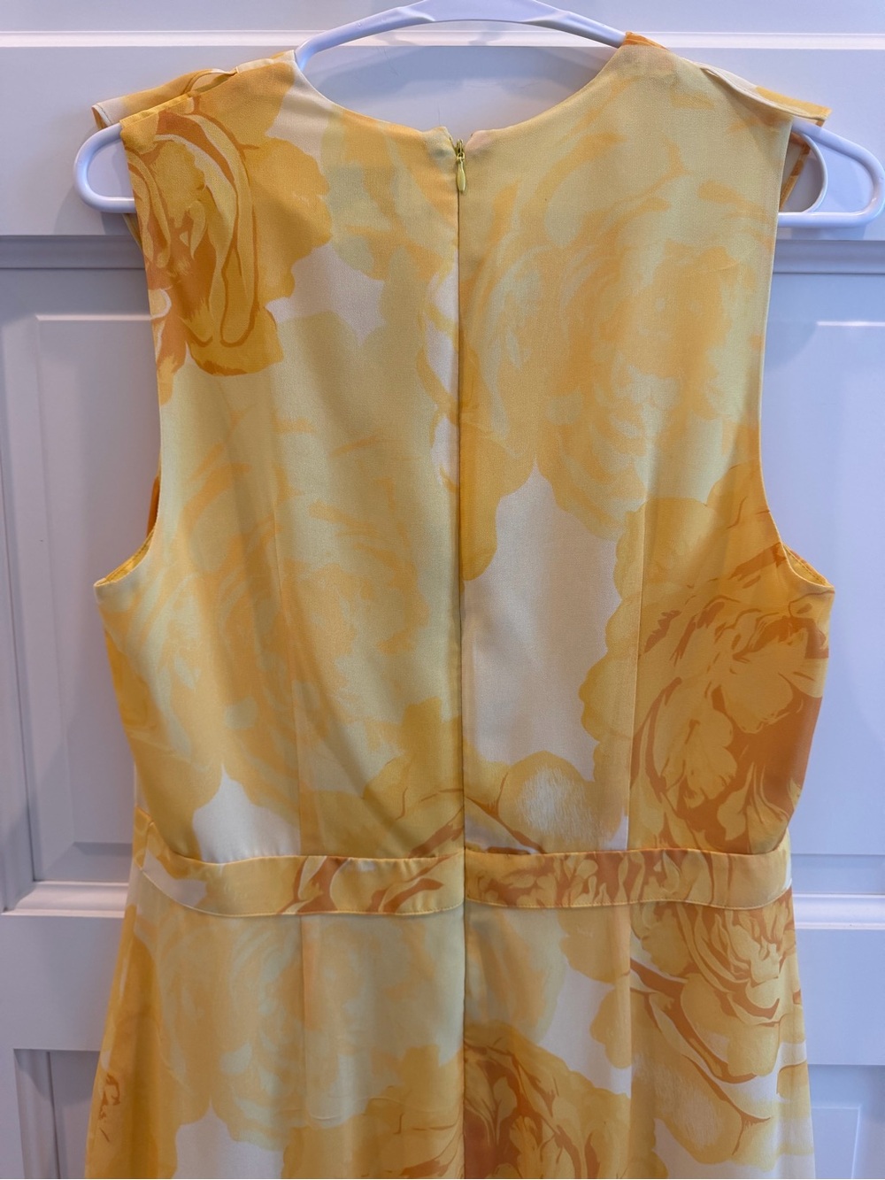 Milly Yellow Floral High-Low Ruffle Maxi Dress - Picture 8 of 8